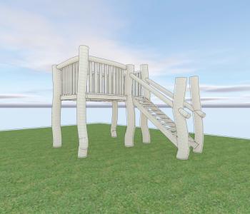Eigen ontwerp robinia uitkijkplatform