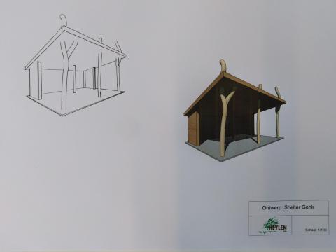 Eigen ontwerp shelter